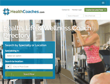 Tablet Screenshot of healthcoaches.com
